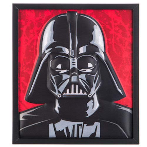 Star Wars Raised Darth Vader Framed Wall Decor Home Decoration Theater