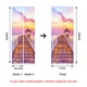 thumbnail image 4 of Yjmei 77x200cm Adhesivo 3d para puerta, mural fotográfico para bodega, pegatinas de pared con trampantojo de PVC, papel tapiz impermeable para dormitorio, baño, cocina, decoración de puerta, 4 of 5