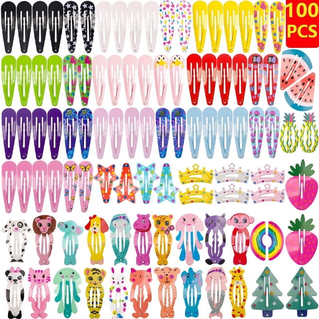 Cabello Horquilla Niñas Dibujos Animados Para El Pelo 100pcs Zefei Wu 9024735049876
