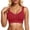 Red, variant on Women's Seamless Wireless Sports Bras Push up Deep V No Underwire Supportive Bralettes Plus Size Fixed Point Full Coverage Lift Comfort Solid Color Everyday Workout Bra Purple M