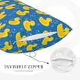 thumbnail image 3 of JUNZAN Rubber Duck Pillow Cases Standard Size, with Envelope Closure Bed Pillow Cases(without pillow core),16"x24" inches, 3 of 5