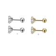 thumbnail image 2 of Pendientes de 5 piezas, pernos de cristal chapados en perno, accesorios de joyería geométrica, decoraciones de cartílago, moda para mujeres y Ropa, zapatos y accesorios Miscelánea dorado 0.8*8*4mm Qarigey AP009679-38B, 2 of 6