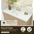 thumbnail image 6 of Cerrito 60" Single Wood Vanity in Nature Oak Engineered Stone Top no Mirror, 6 of 15