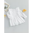thumbnail image 3 of Bagilaanoe Toddler Baby Girl Lace Dress Long Sleeves A-line Princess Dresses 2T 3T 4T 5T 6T Kids Casual Swing Sundress, 3 of 9