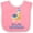 Pink and White, variant on Inktastic It's My First Hanukkah Boys or Girls Baby Bib