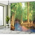 thumbnail image 5 of Ambesonne East Shower Curtain, Roots of Mangrove Trees, 69"Wx75"L, Green Brown, 5 of 5