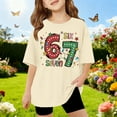 thumbnail image 2 of 67 shirt G'irls Summer Short Sleeve T Shirt Cute Cartoon Number Print Casual Top Tee Shirt For K'ids Youth, 2 of 4