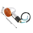 thumbnail image 5 of 2x 12V Amber Bullet Turn Signal Lights for Motorcycles, Clear Lens, 5 of 6