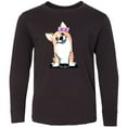 thumbnail image 3 of Inktastic Corgi Puppy Girl Long Sleeve Youth T-Shirt, 3 of 5
