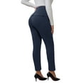 thumbnail image 3 of INSPIRE CHIC Womens Maternity Pants for Work Over the Belly High Waisted Business Office Pregnancy Trousers with Pockets S Blue, 3 of 6