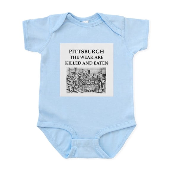CafePress - PITTSBURGH Infant Bodysuit - Baby Light Bodysuit, Size Newborn - 24 Months