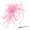 Pink, variant on Hair Clips Hat for Women Feather Tea Party Bridal Wedding Cocktail Mesh Flower Headband Hair Clip Fascinators Hats for Women Pink