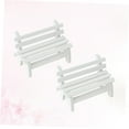 thumbnail image 4 of LOLIPPYY 3PCS Decorative Garden Bench for Art Craft and Desk Display 11In x 5In, 4 of 8
