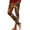 Coffee, variant on Women's Leggings Thanksgiving Turkey Maple Leaf Print 4-Way Stretch Casual Running Workout Leggings