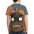 thumbnail image 2 of Plastic Beach Gorillaz Teen T-Shirt Crewneck Short Sleeve Double-Sided Print Summer Tee Shirts Top For Youth Boys Girls Children X-Small, 2 of 7