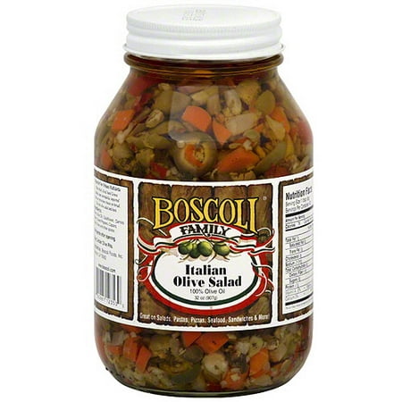Boscoli Family Italian Olive Salad, 32 oz (Pack of (Best Of Mt Olive)
