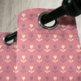 thumbnail image 3 of Ambesonne Floral Grommet Curtain, Romantic Tulip Flowers, 50" x 96", Purple Cream Pale Pink, 3 of 6