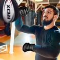 thumbnail image 4 of Guantes de artes marciales mixtas RDX Noir Maya Hide para entrenamiento, color negro, 4 of 7