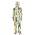 thumbnail image 3 of Vzayyk 4T-14Y Size Aviliable Cozy One-Piece Footless Sleeper Pajama Gingerbread Cookies, 3 of 8