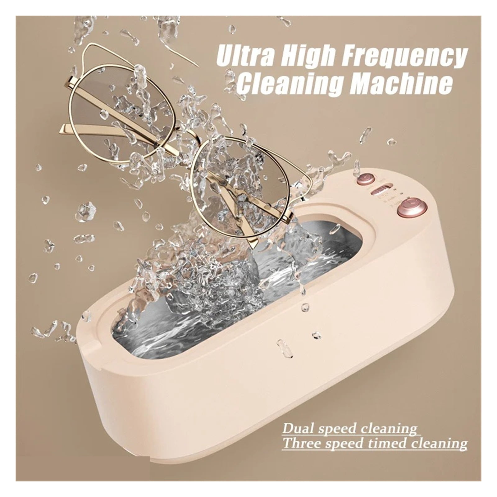 Ultrasonic Cleaner 550ml Portable Household Cleaning Machine Jewelry Cleaner Machine Ring ,Convenient to Use