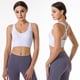 thumbnail image 4 of Sujetador de fitness de yoga a prueba de golpes de gran tamaño con espalda cruzada, chaleco de secado rápido, sujetador para mujer, 4 of 6
