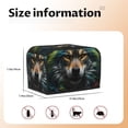 thumbnail image 5 of Yiaed Realistic Style Colorful Wolf Print Two Slice Bread Machine Cover, Universal Size Kitchen Appliance Cover for Bread Machine,Bread Machine Cover, 5 of 7