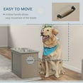 thumbnail image 6 of PawHut Raised Bowl Dog Feeder with 2 Steel Bowls and Storage, Gray, 6 of 9