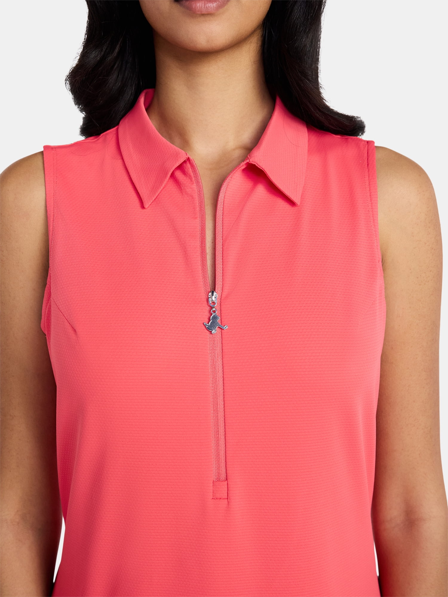 Birdie Bound Women's Karina Sleeveless Polo Dress with Body Liner, Sizes XS-XXL