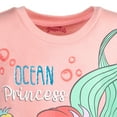 thumbnail image 5 of Disney Princess Ariel Little Girls French Terry Dress Toddler to Big Kid, 5 of 5