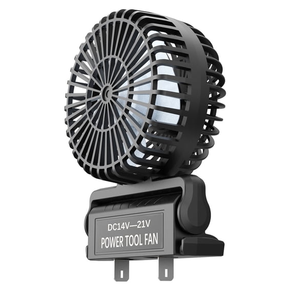 Lightweight Fan For 21V Power Tool 160 Degree Portable Cooling Portable Cordless Fan Cooling Accessories