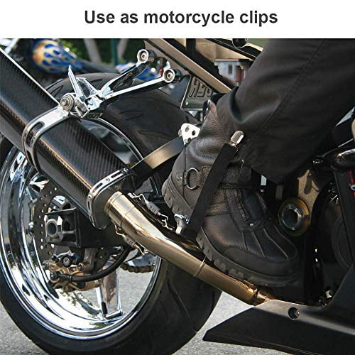 Boncas Sturdy Adjustable Elastic Boot Straps Motorcycle Pant Clips Bicycle Your 