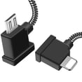 thumbnail image 1 of Cable de mando a distancia DJI micro USB de 30 cm a iOS para iPhone 14 Pro, 1 of 7