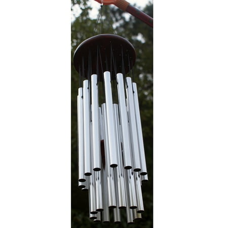 Adams Chimes - 27 Tubes Silver Tube Church Wind Chimes Outdoor Bells Hanging Decorations