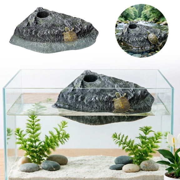 LLDYYDS Basking Platform for Aquatic Turtles Turtle Platform for Aquarium, Tortoise Resting Terrace, Basking Rocks 20cm
