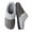 Charcoal, variant on Women’s Woven Knit Fleece Clog Slippers, Cozy Plush Faux Fur Lined Memory Foam House Shoes