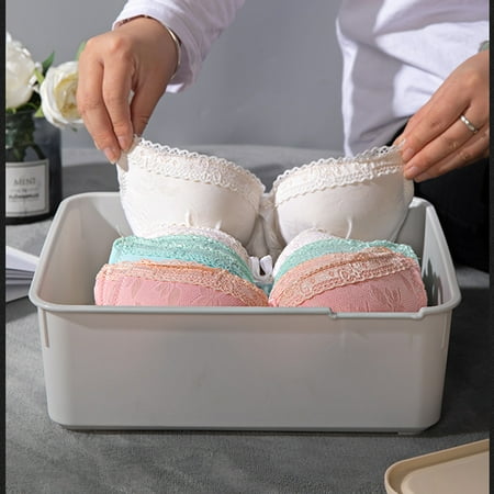 Bogg Bag Storage and Organization Graduation Gifts for Her Household with Marking Underwear Storage Box Covered Underwear Bra Compartment Box Socks Underwear Compartment Underwear Storage