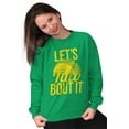 thumbnail image 4 of Lets Taco Bout It Tuesday Funny Food Unisex Plus Fleece Graphic Sweatshirt Brisco Brands 3X, 4 of 5