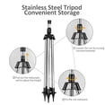 thumbnail image 2 of TFixol Arroseur de Jardin Rotatif à 360° avec Buse Réglable, Construction en ABS et Acier Inoxydable, Filetage US/EU, Noir et Argent, Emballage Compact, 2 of 6