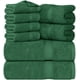 thumbnail image 1 of Juego de toallas Utopia Towels, 8 piezas, 600 g/m², 100% algodón (verde cazador), 1 of 8
