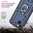 thumbnail image 7 of Entronix Heavy Duty Case Designed for iPhone 14 Plus, Rotating Ring Protective Cover, Navy, 7 of 7