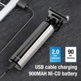 thumbnail image 3 of Electric Pro Li Outliner Hair Clippers Cordless Hair Trimmer Rechargeable Barber Grooming Kits Pro T-Blade Trimmer Close Cutting Trimmer for Men Hair Clippers for Men Gold by PRITECH, 3 of 5
