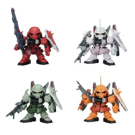 Bandai 2761645 BB Senshi ZGMF Zaku Gundam Mobile Suit Set