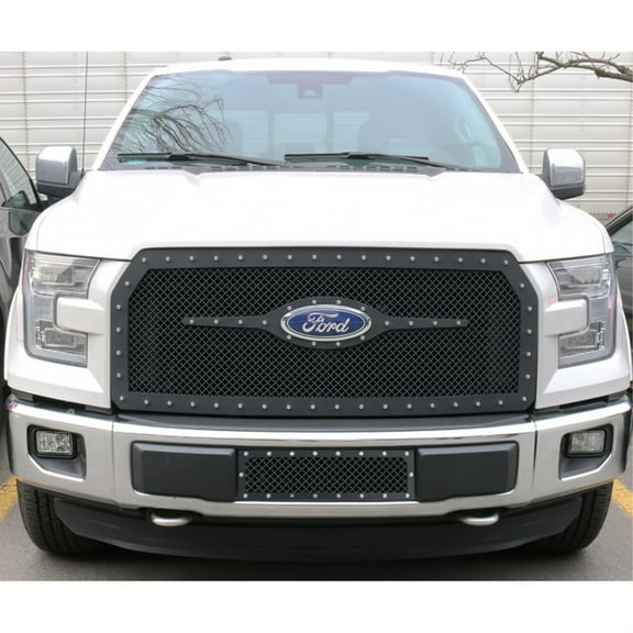 APS 2015-2017 Ford F-150 Without Front Camera Rivet Grille 2.5 mm wire mesh rivet style