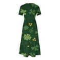 thumbnail image 3 of IROINNID Summer Dresses for Women 2024, Plus Size Wedding Guest Maxi Dresses for Women , Round Neck and Short Sleeve Pullover Vacation Dresses, 3 of 4