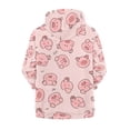 thumbnail image 2 of Xoenoiee Pink Pig Kids Hoodies Zip Up Jacket with Pocket for Boys Girls 6-7 Years Teens Long Sleeve Hooded Sweatshirt Fall Winter Active Wear Athletic Coat, 2 of 7