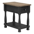 thumbnail image 3 of Furniture of America Peregrine Wood Storage 3-Piece Coffee Table Set in Black, 3 of 17