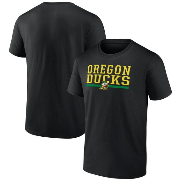 Men's Black Oregon Ducks Collegiate Stack T-Shirt