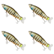 thumbnail image 1 of Lure Pesca 14cm 33g Swimbait Cebo Duro Múltiple Articulado para Lubina Lucio (marrón), 1 of 4