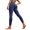 Dark Blue, variant on Workout Leggings for Women High Waisted Stretch Tummy Control Yoga Pants Slim Lightweight Butt Lifting Legging Pants Orange S