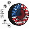 thumbnail image 5 of Bald Eagle American Flag Spare Tire Cover Patriotic USA Independence Day Wheel Protectors Weatherproof Universal Wheel Cover Fit for Rv SUV Travel Trailer Camper Truck July 4th Gifts, 5 of 10